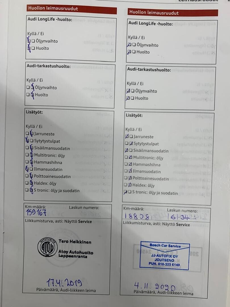 Audi A4 2012 Punainen