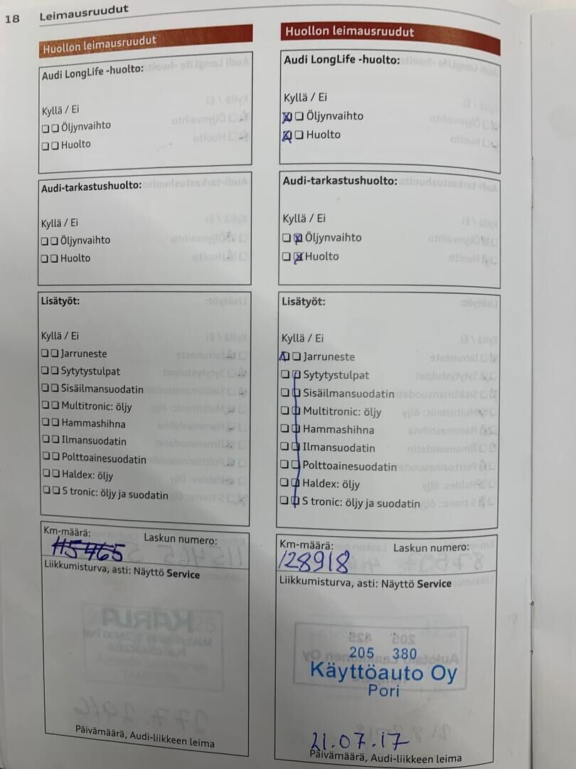 Audi A4 2012 Punainen
