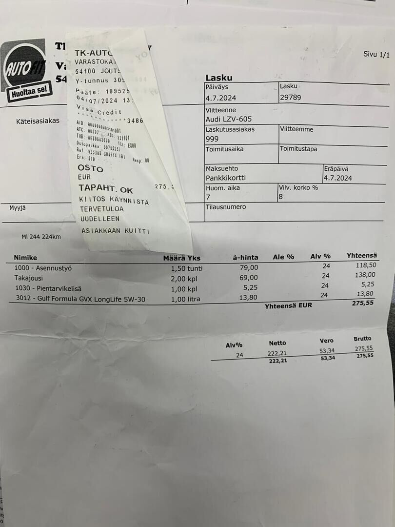 Audi A4 2012 Punainen