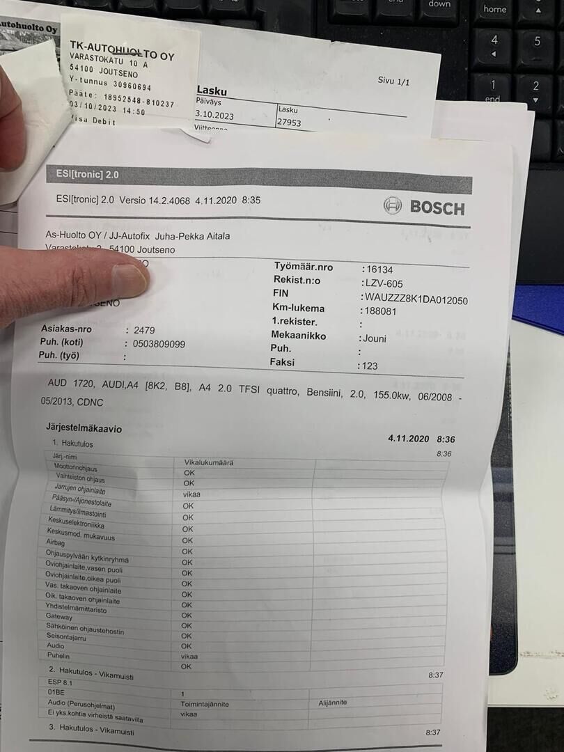 Audi A4 2012 Punainen