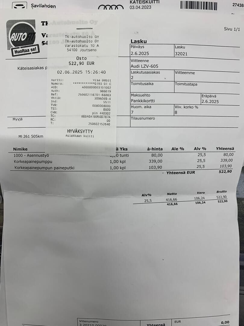 Audi A4 2012 Punainen