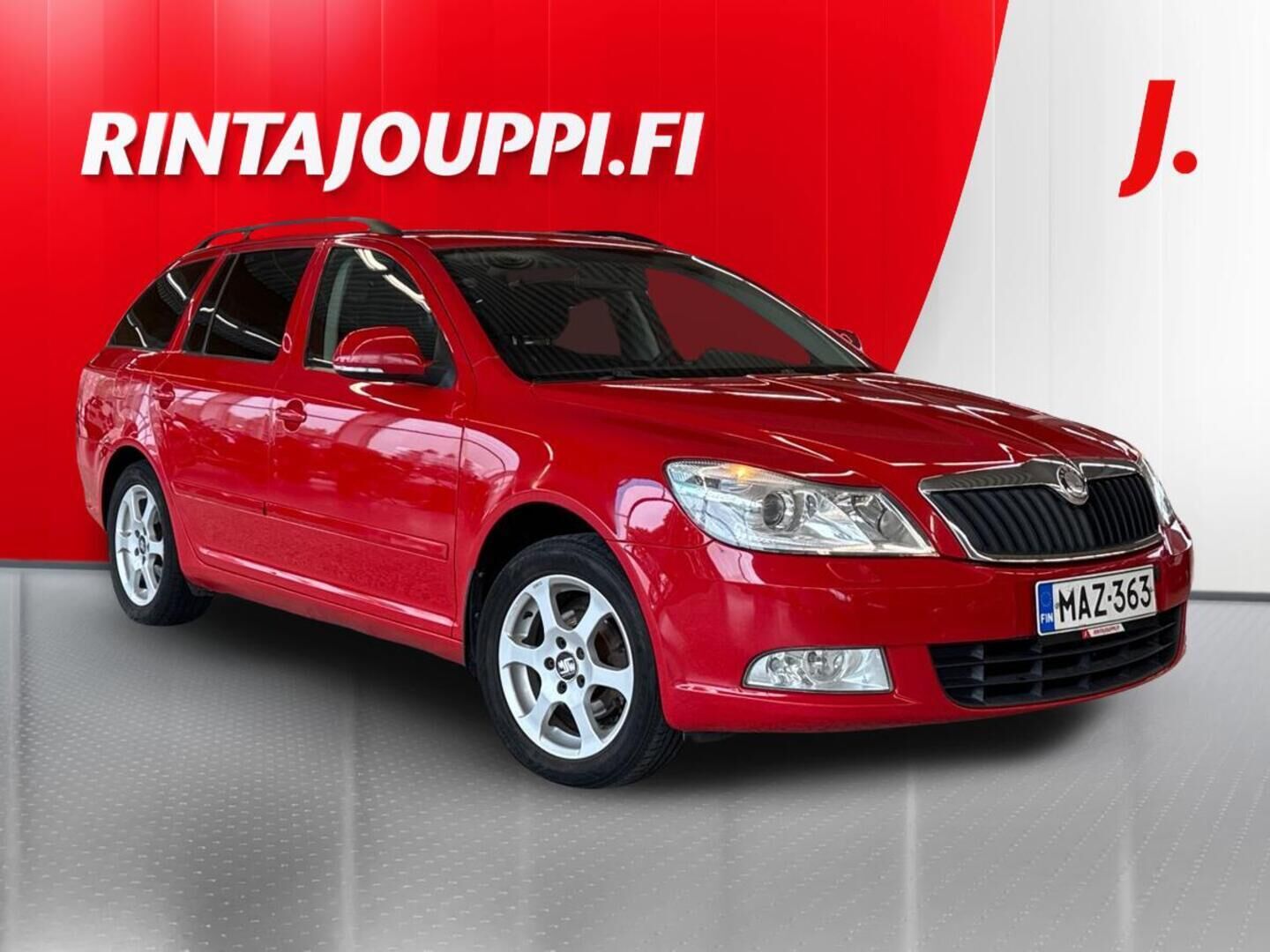 Punainen Skoda Octavia