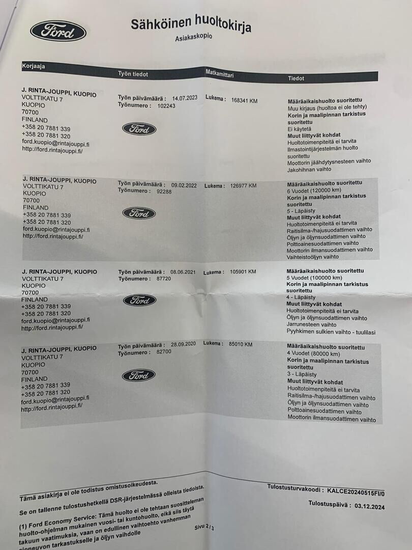 Ford FOCUS 2018 Valkoinen