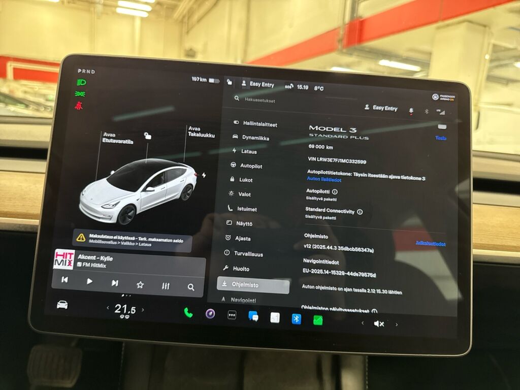 Tesla Model 3 2021 Valkoinen