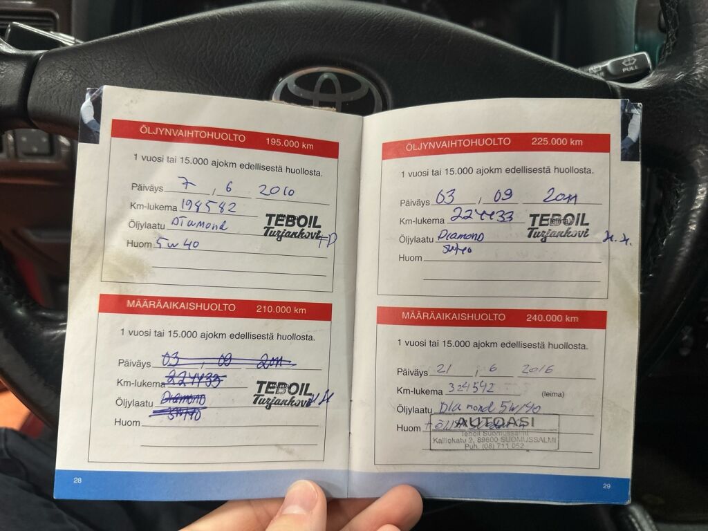 Toyota Avensis 2002 Punainen