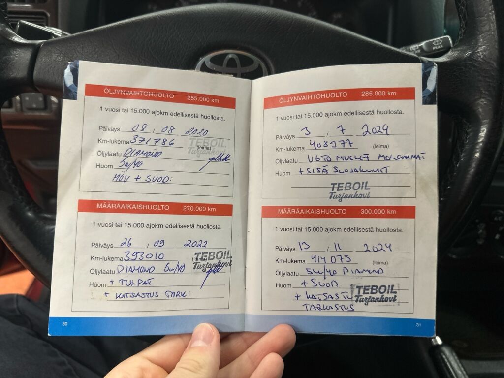 Toyota Avensis 2002 Punainen