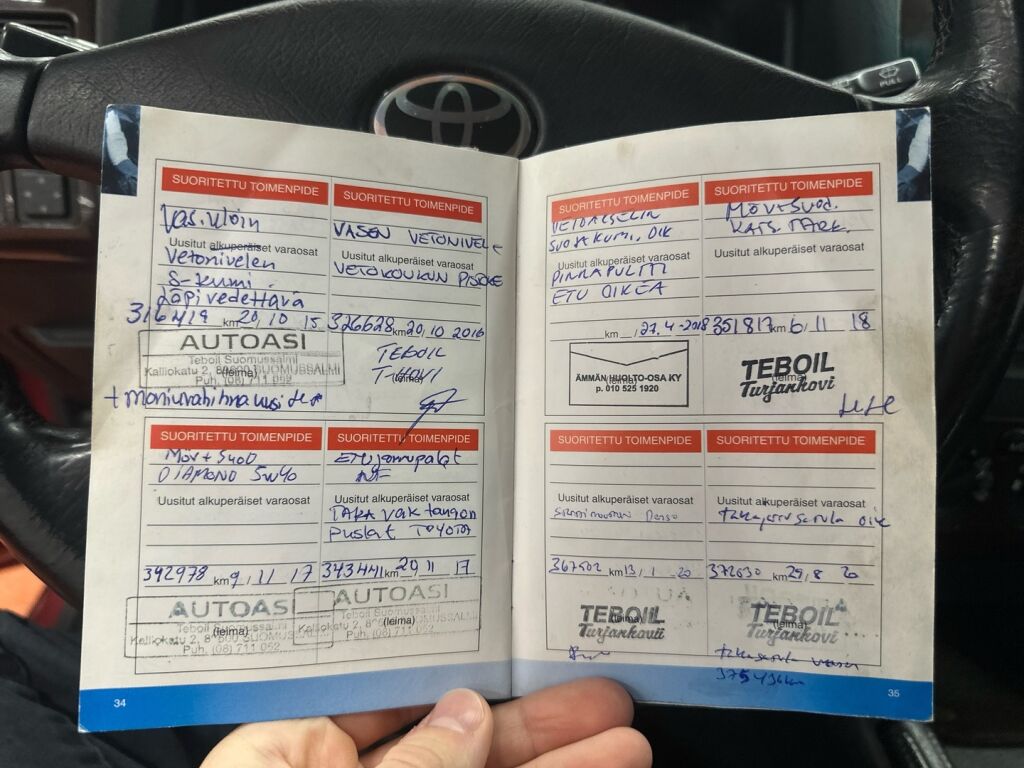 Toyota Avensis 2002 Punainen