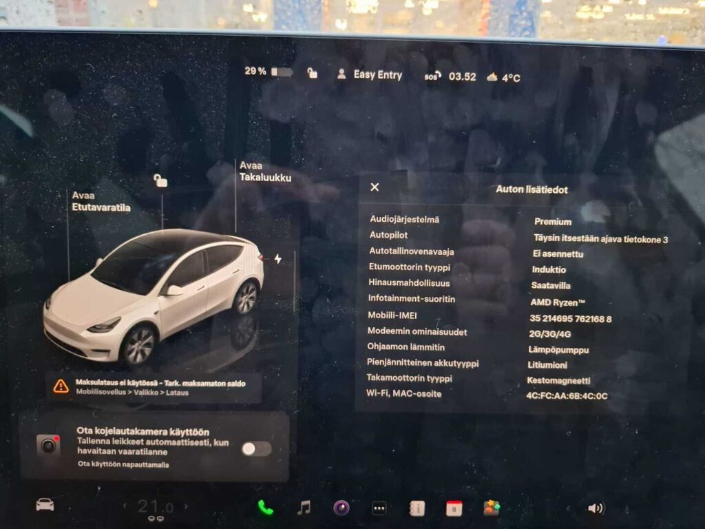 Tesla Model Y 2022 Valkoinen