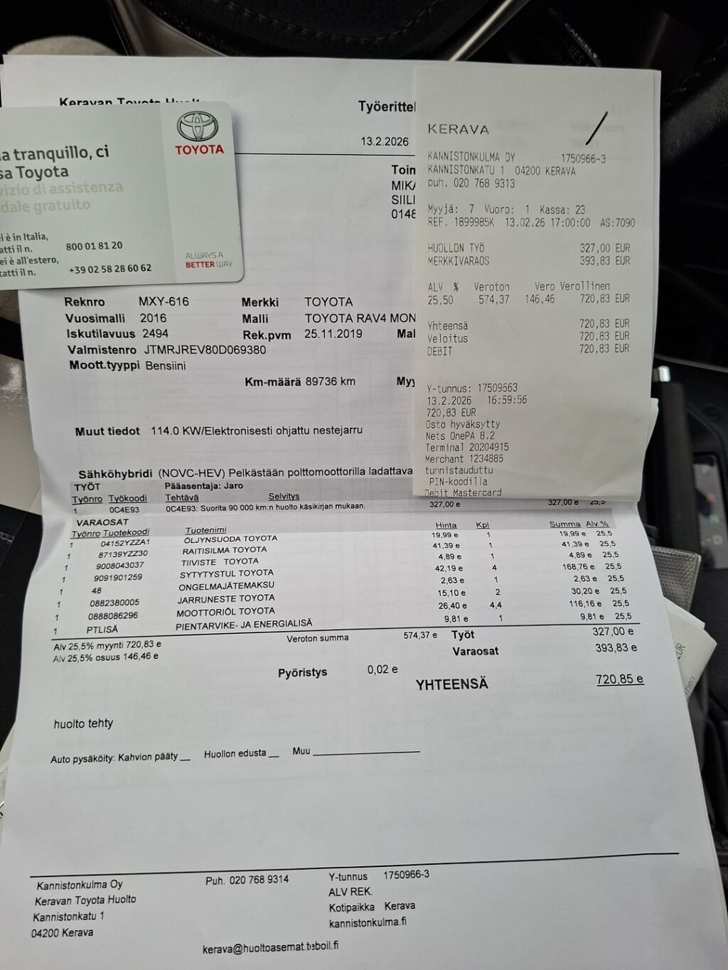 Toyota RAV4 2017 Sininen