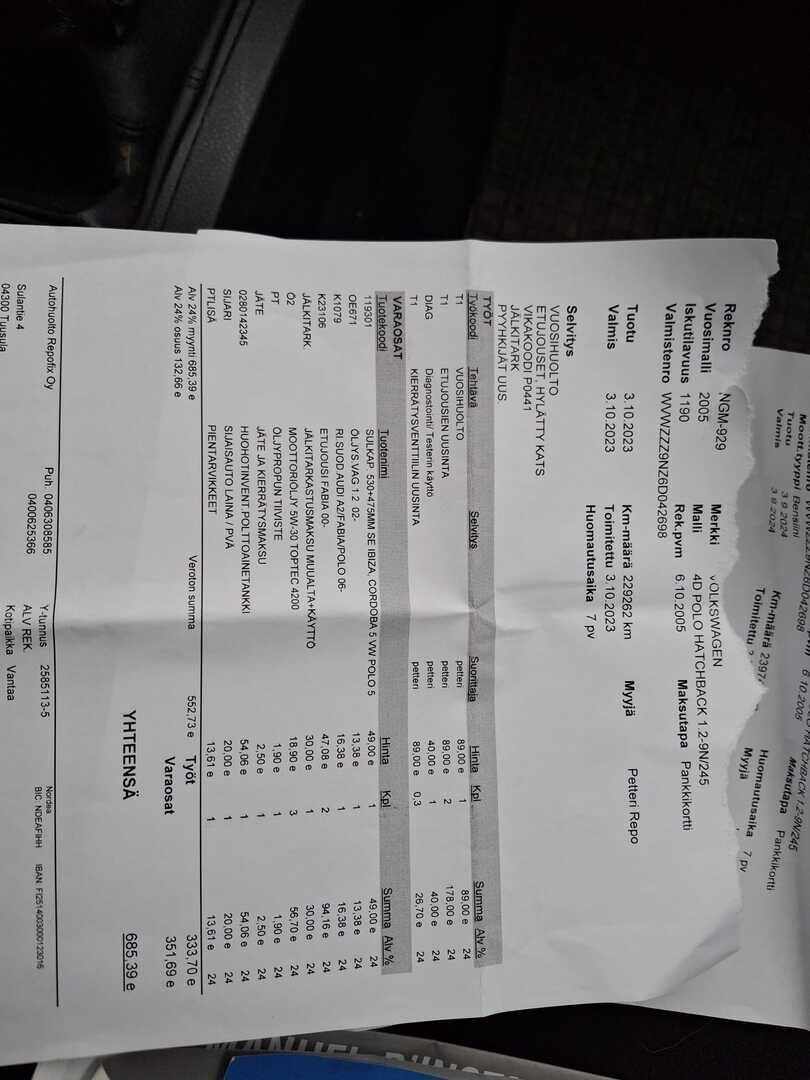 Volkswagen Polo 2005 Sininen