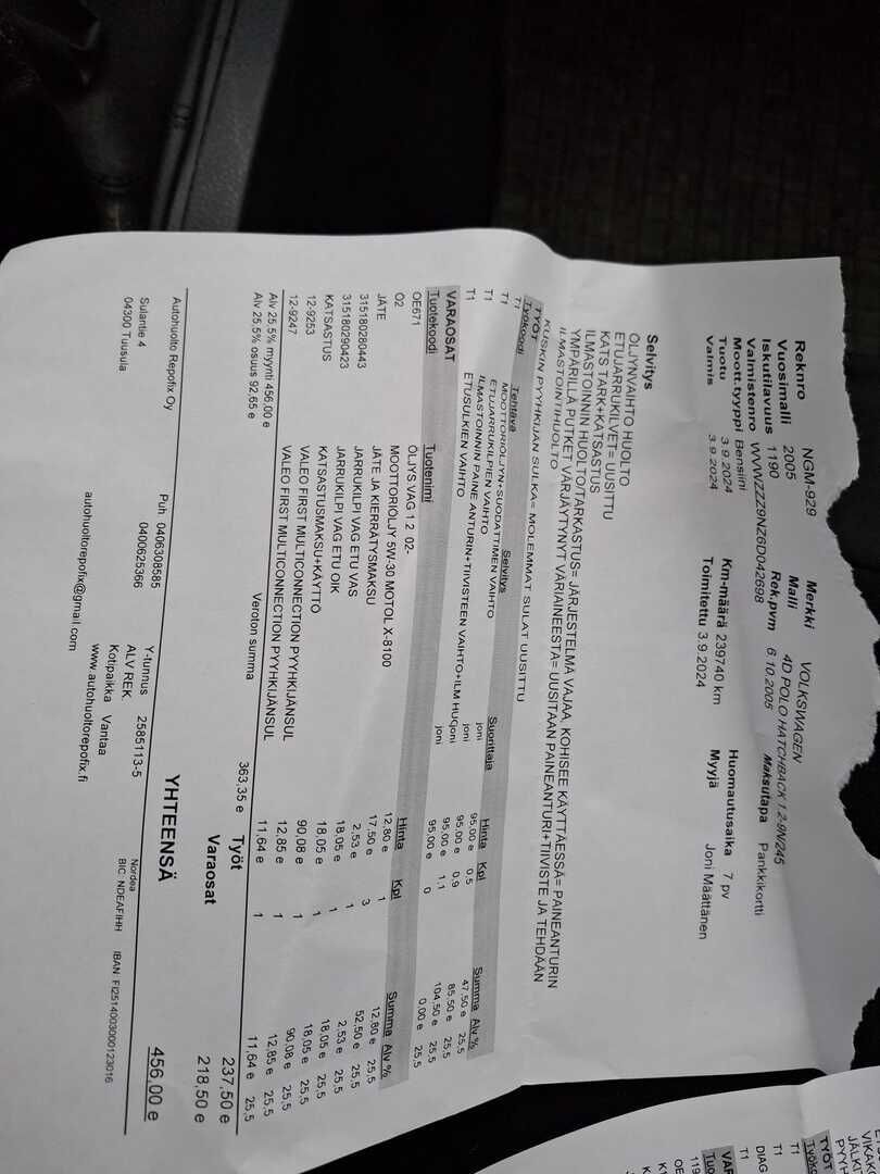 Volkswagen Polo 2005 Sininen