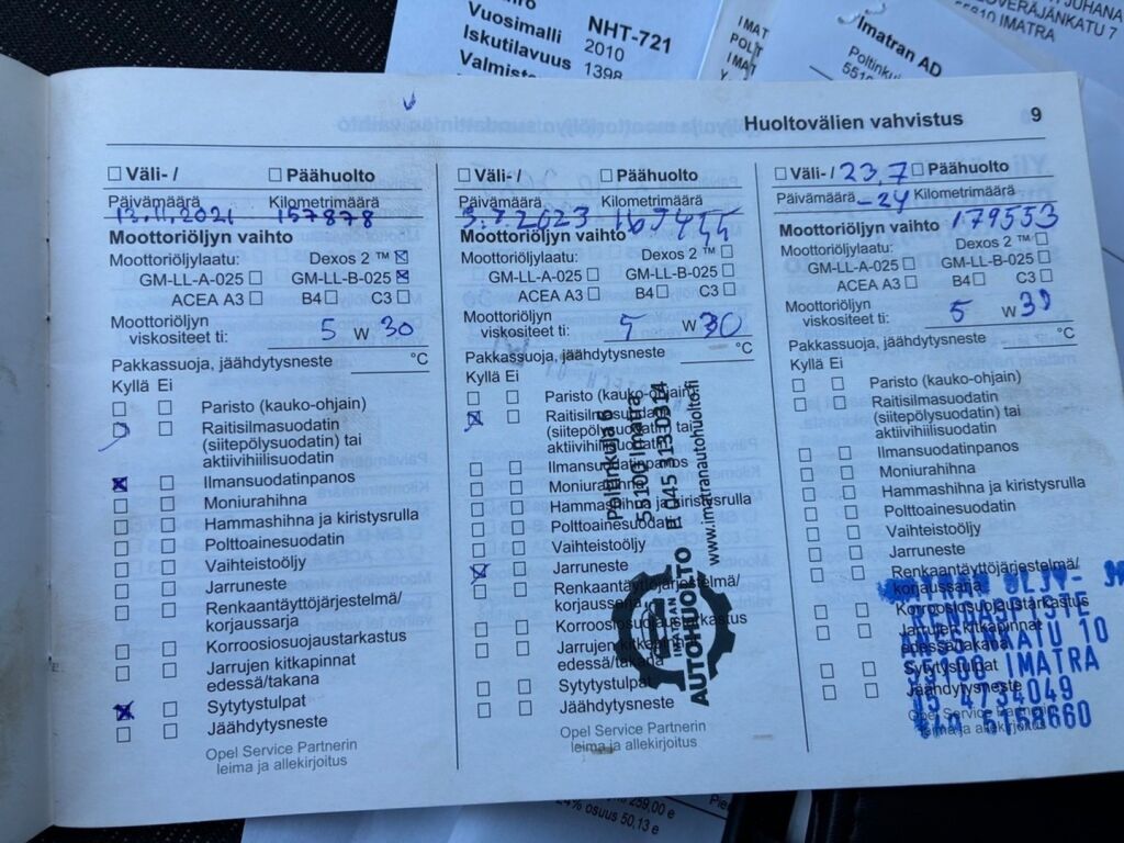 Opel Astra 2010 Valkoinen