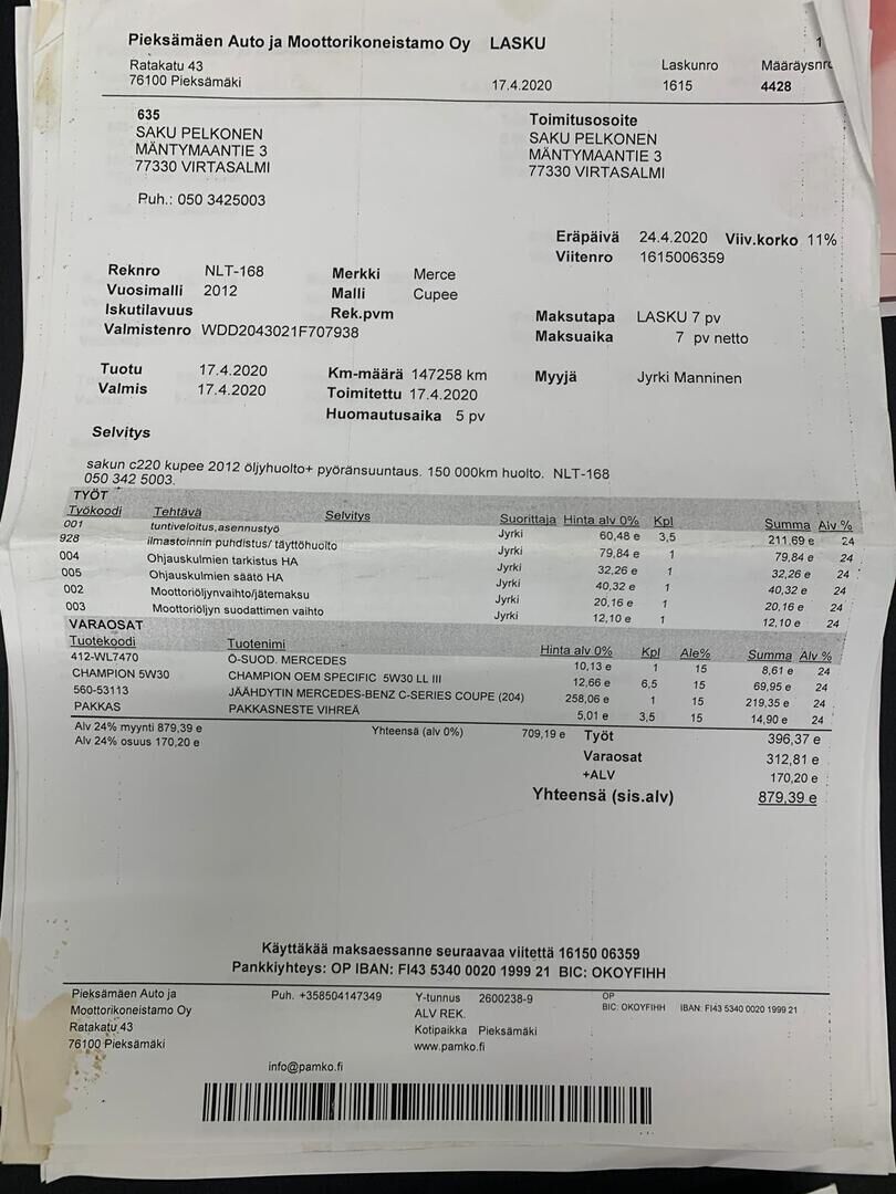 Mercedes-Benz C 2011 Harmaa