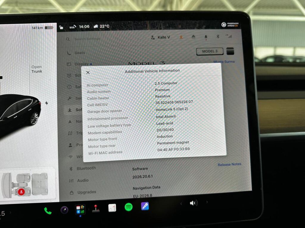 Tesla Model 3 2019 Musta