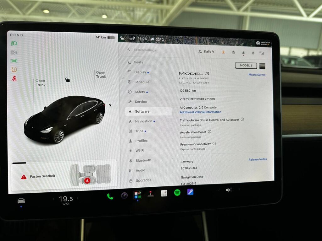 Tesla Model 3 2019 Musta