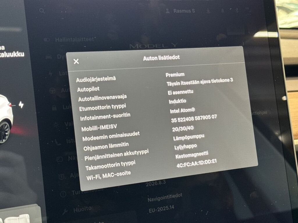 Tesla Model Y 2021 Valkoinen