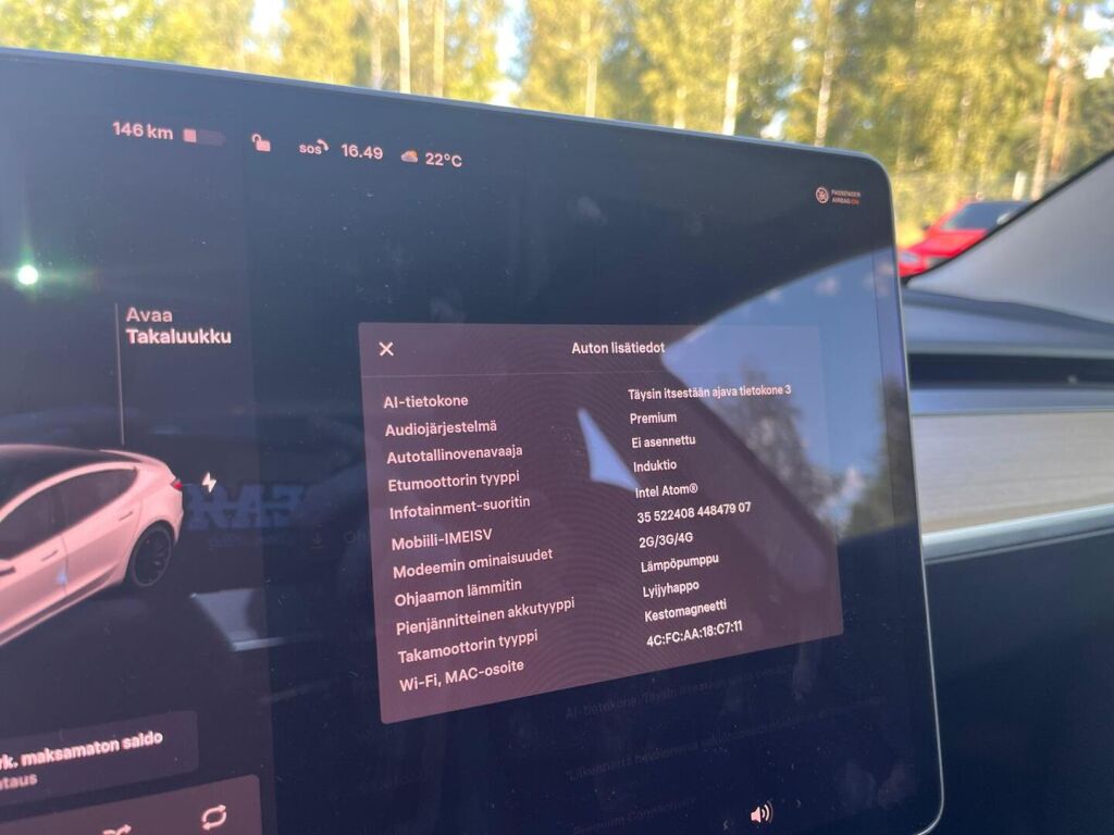 Tesla Model 3 2021 Valkoinen