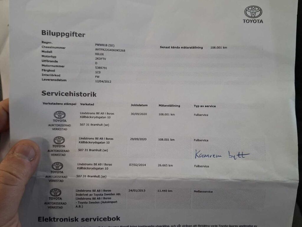 Toyota Hilux 2012 Y