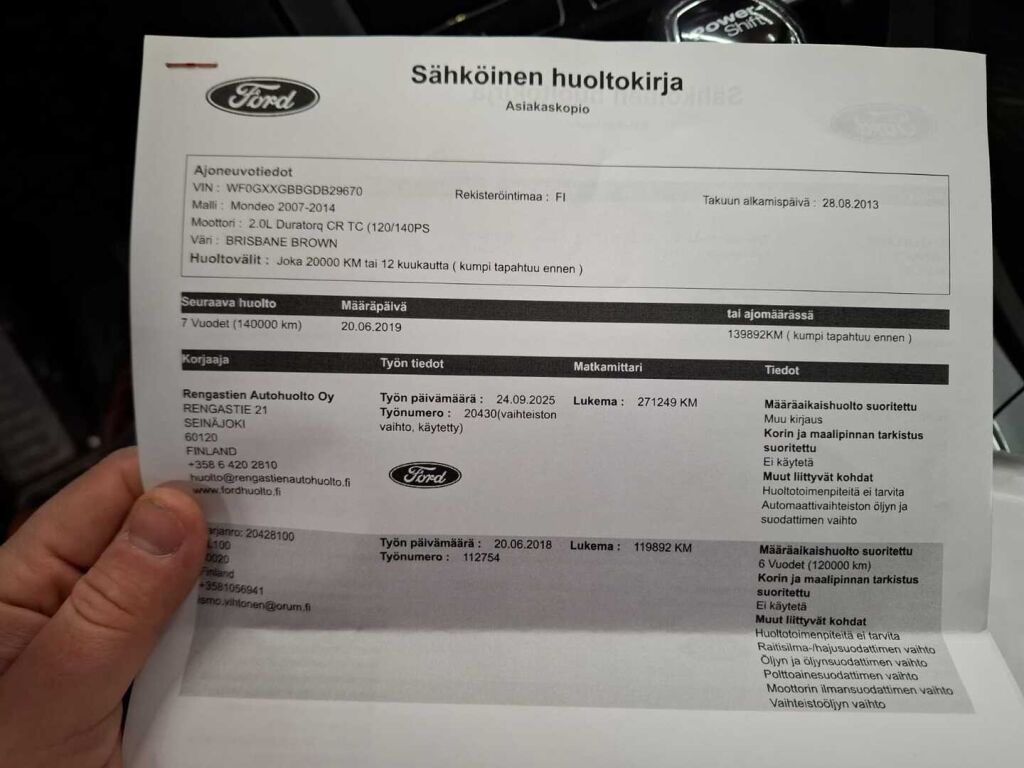 Ford Mondeo 2013 Ruskea (beige)