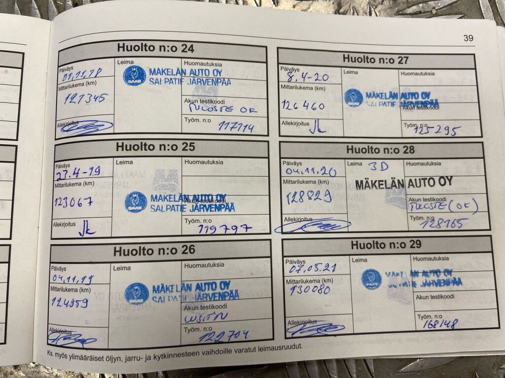 Saab 9-5 2003 Sininen