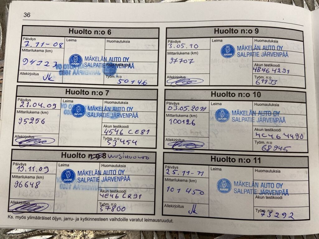 Saab 9-5 2003 Sininen