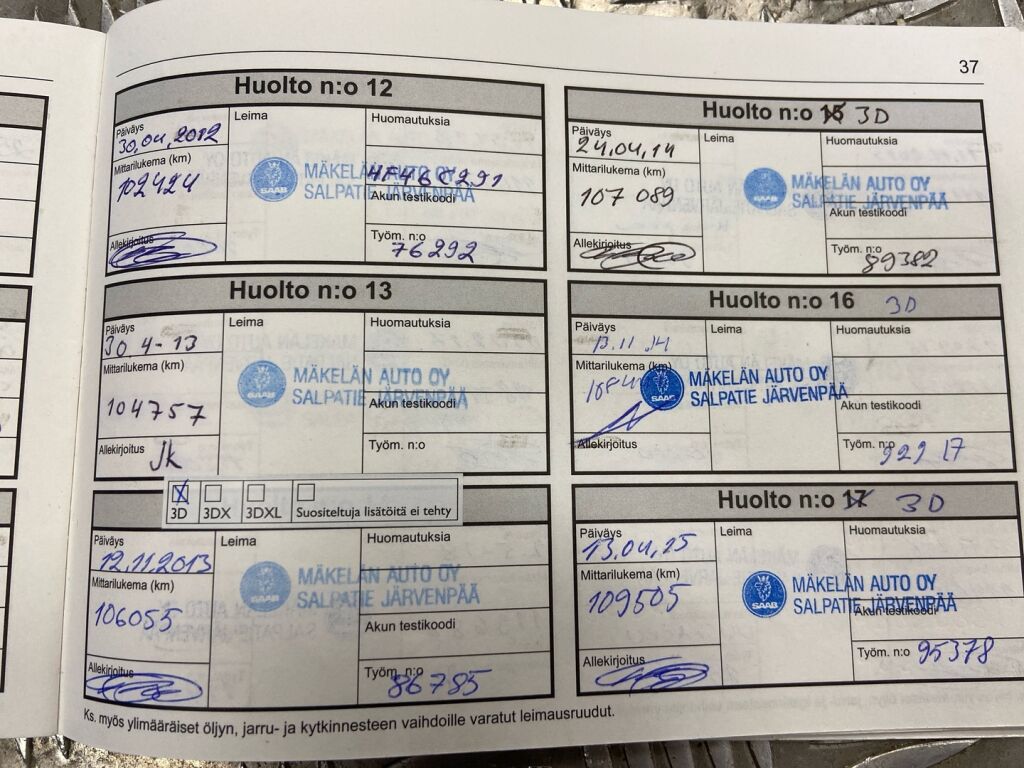 Saab 9-5 2003 Sininen