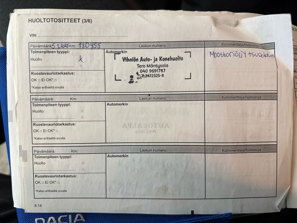 Dacia Sandero 2014 Musta