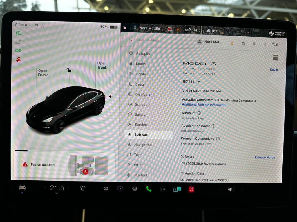 Tesla Model 3 2019 Musta