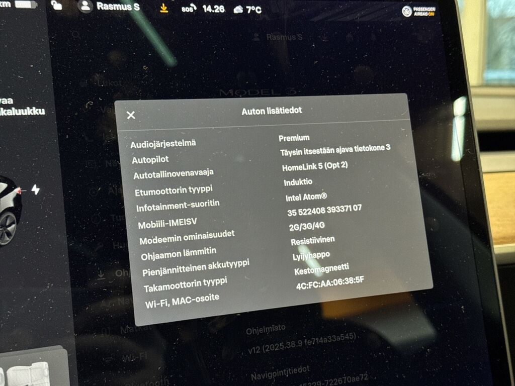 Tesla Model 3 2019 Musta