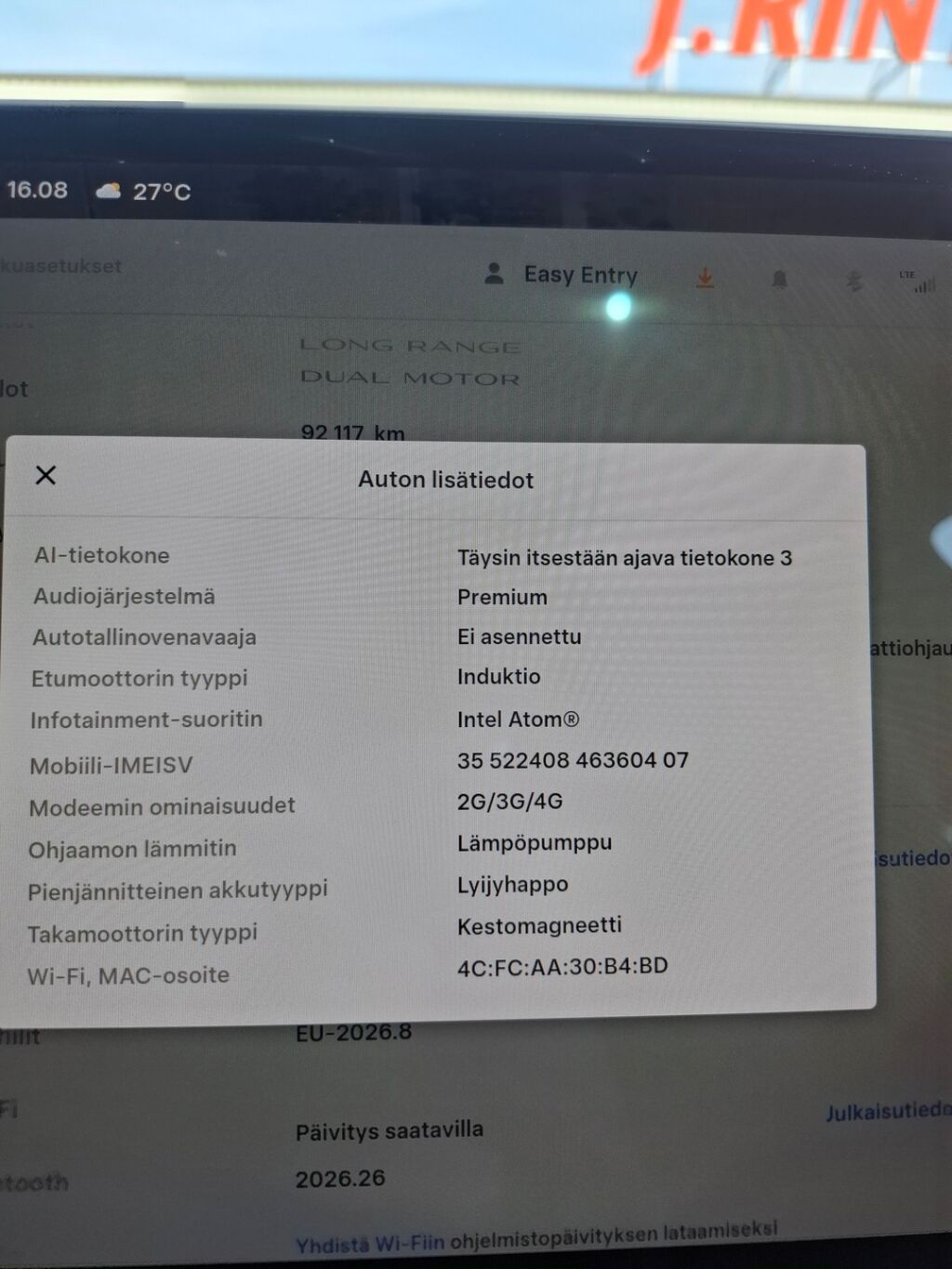 Tesla Model 3 2021 Valkoinen