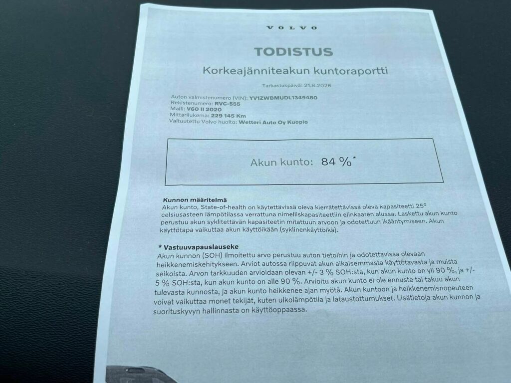 Volvo V60 2020 Musta