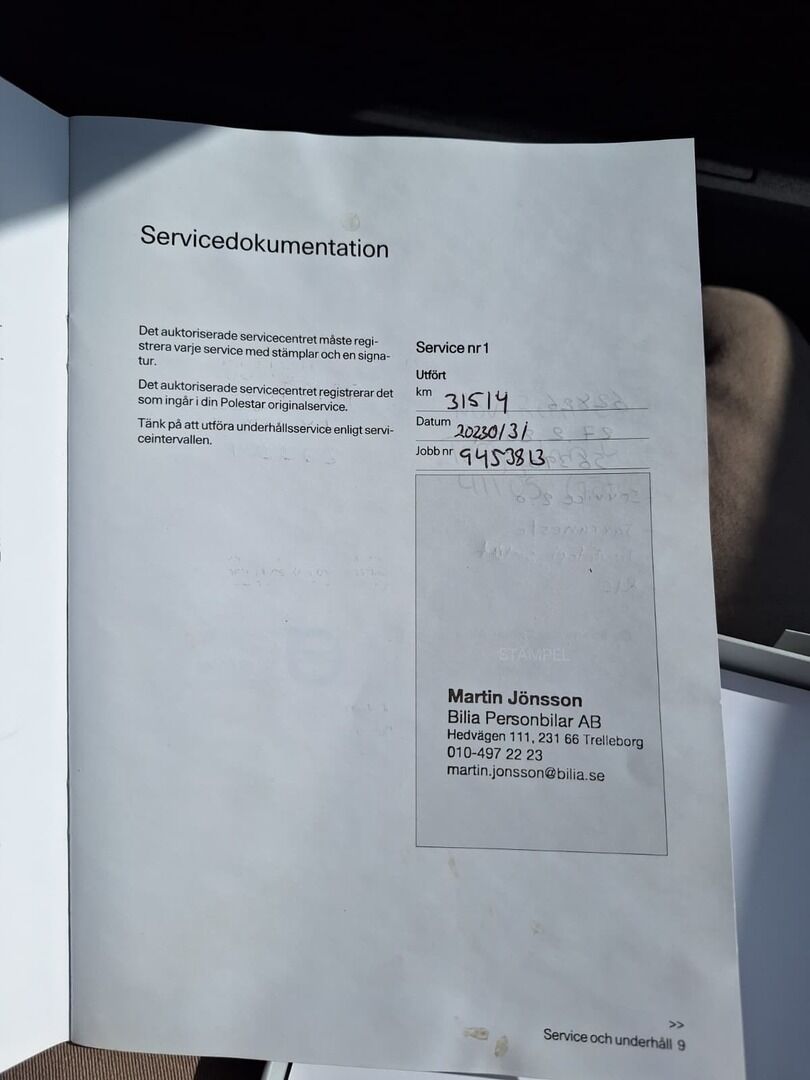 Polestar 2 2022 Valkoinen