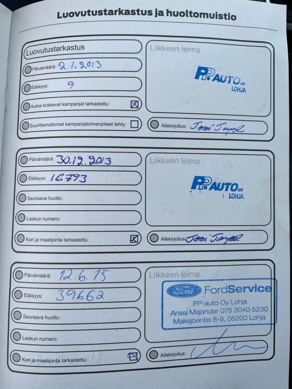 Ford Fiesta 2013 Sininen