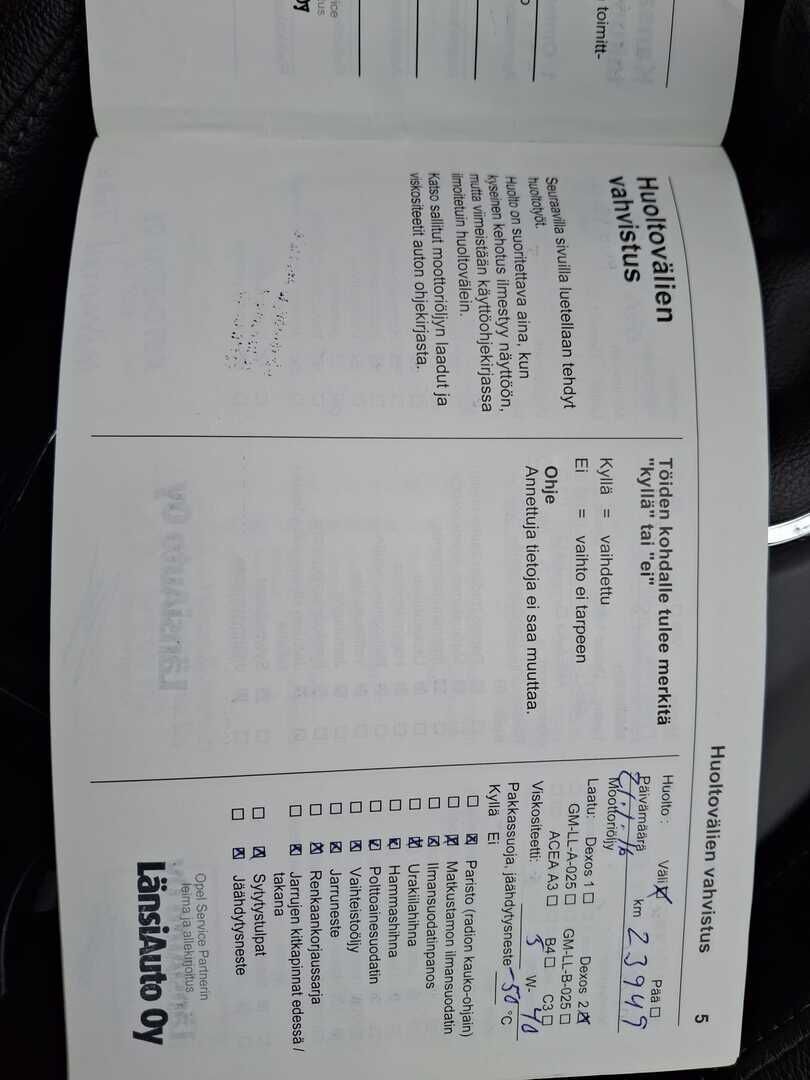 Opel Insignia 2015 Valkoinen