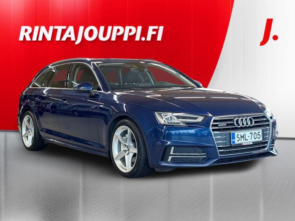 Audi A4 2018 Sininen
