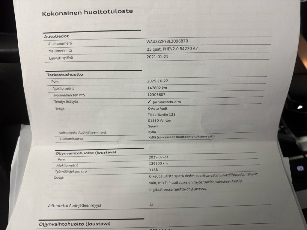 Audi Q5 2021 Valkoinen