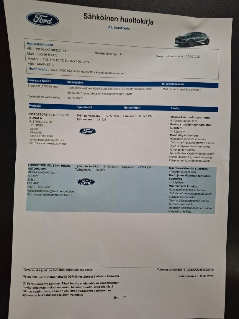 Ford Puma 2021 Harmaa
