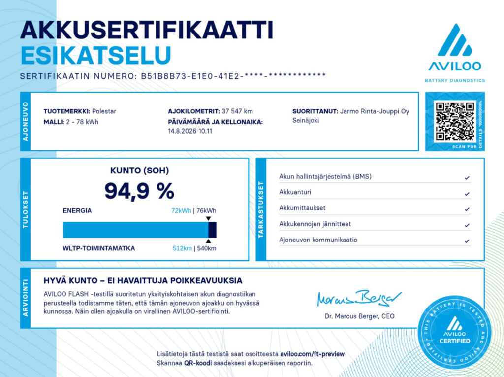 Polestar 2 2021 Harmaa