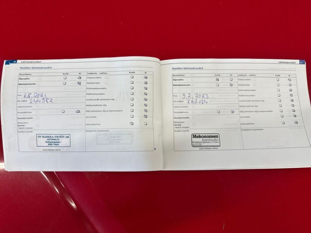 Audi A4 2006 Punainen