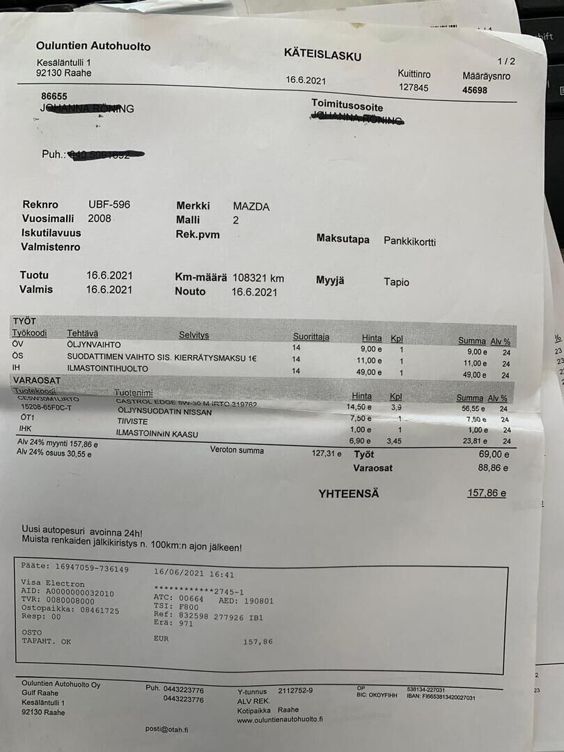Mazda 2 2008 Sininen