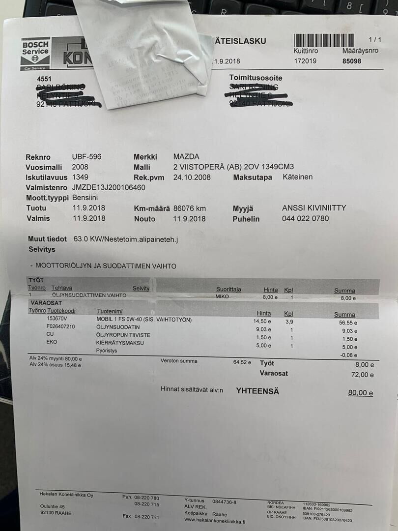 Mazda Mazda2 2008 Sininen