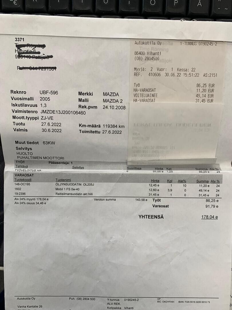 Mazda Mazda2 2008 Sininen