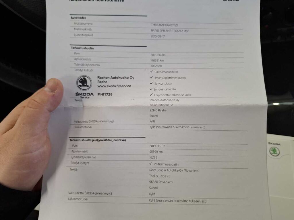 Skoda Rapid 2016 Ruskea (beige)