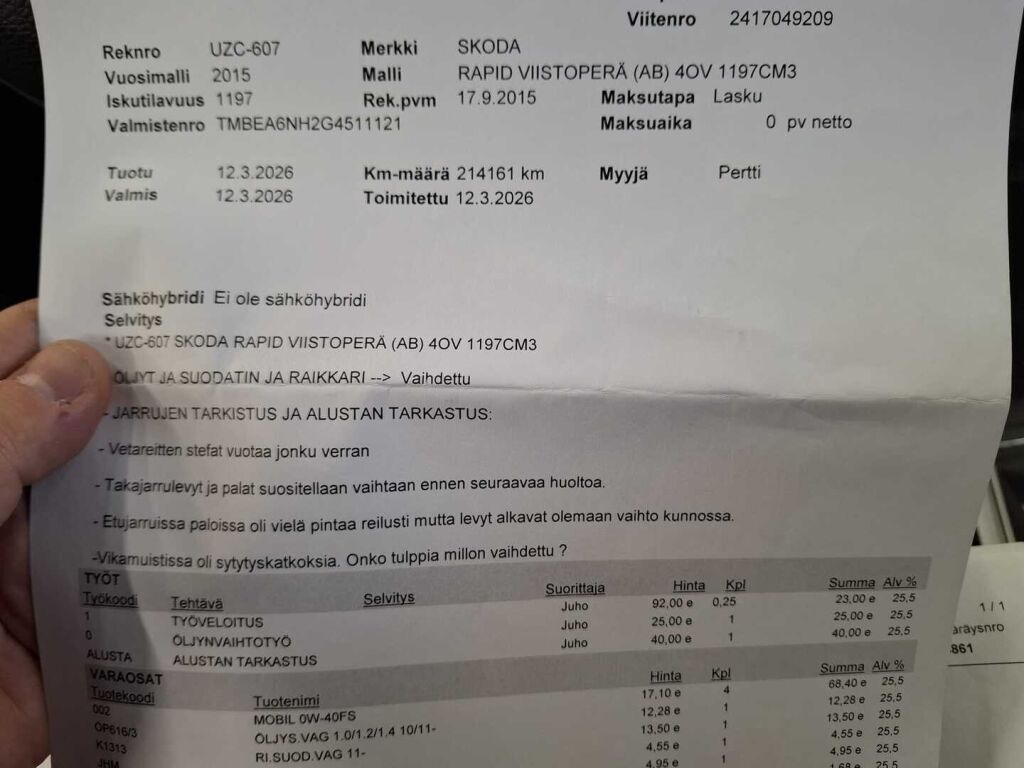 Skoda Rapid 2016 Ruskea (beige)