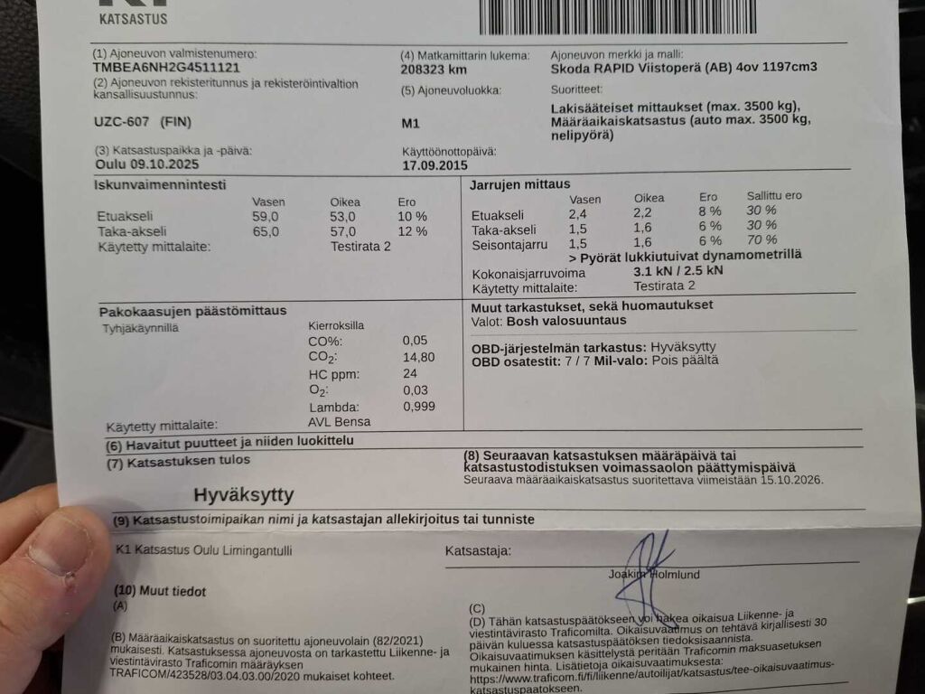 Skoda Rapid 2016 Ruskea (beige)