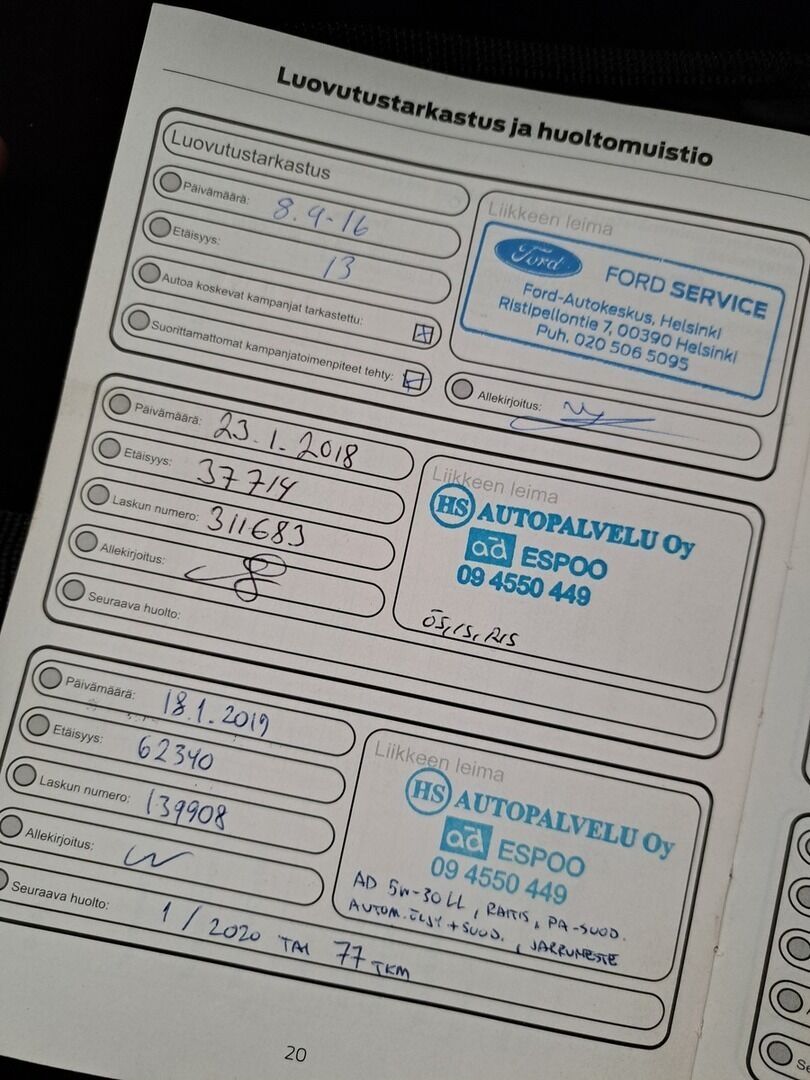 Ford Mondeo 2016 Punainen