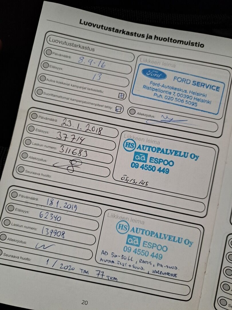 Ford Mondeo 2016 Punainen