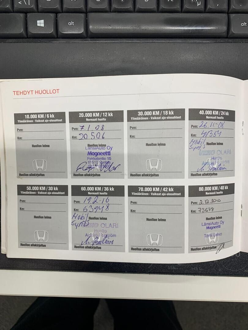 Honda Accord 2007 Sininen