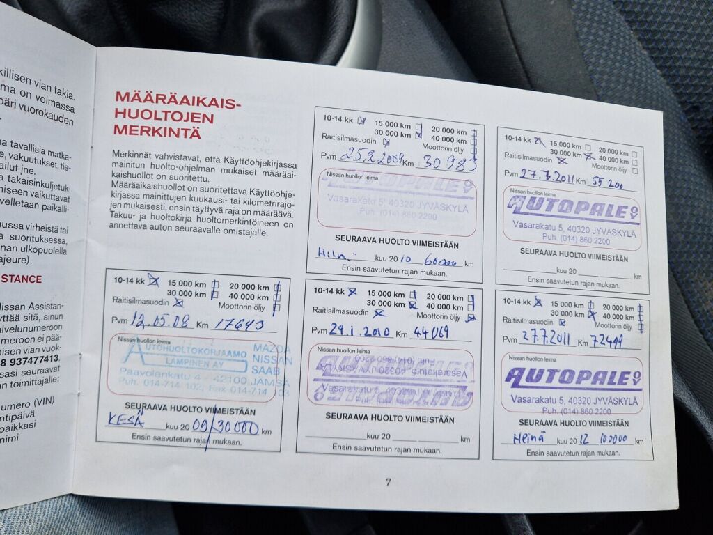 Nissan Qashqai 2007 Punainen