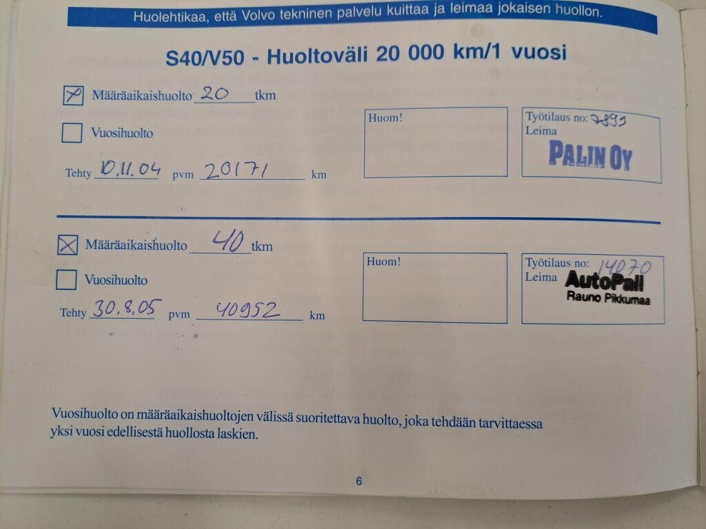 Volvo V50 2004 Sininen